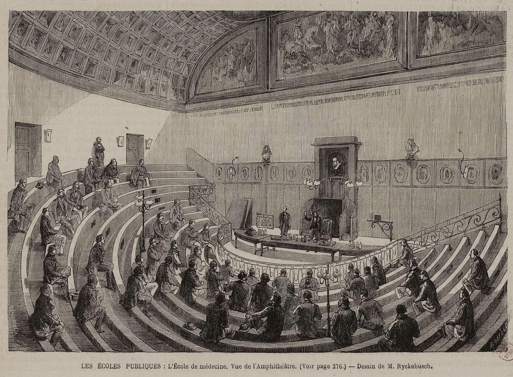 Réunion de la Fédération des artistes 13 avril 1871, amphitheatre de l'école de medecine, Carnavalet