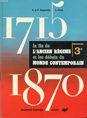 Couverture — Ancien régime et monde contemporain