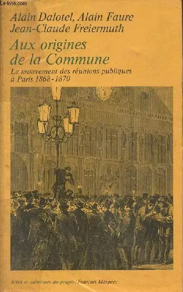Couverture — Aux origines de la Commune