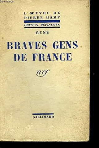 Couverture — Braves gens de France