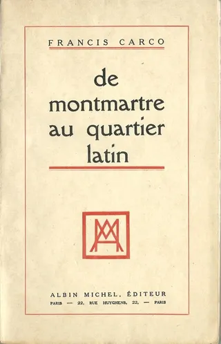 Couverture — De Montmartre au Quartier latin