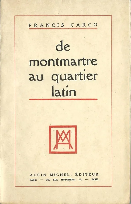 Couverture — De Montmartre au Quartier latin