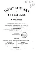 Couverture — Dombrowski et Versailles