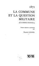 Couverture — La Commune et la question militaire