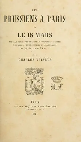 Couverture — Les Prussiens à Paris et le 18 mars