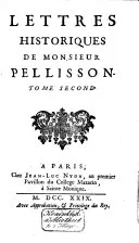 Couverture — Lettres Historiques de monsieur Pellisson