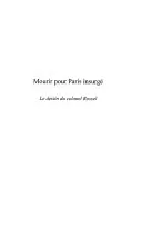 Couverture — Mourir pour Paris insurgé. Le destin du colonel Rossel