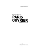 Couverture — Paris Ouvrier. Des Sublimes aux Camarades
