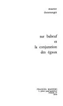 Couverture — Sur Babeuf et la Conjuration des Égaux