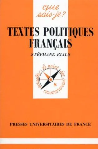 Couverture — Textes politiques français