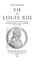 Couverture — Vie de Louis XIII