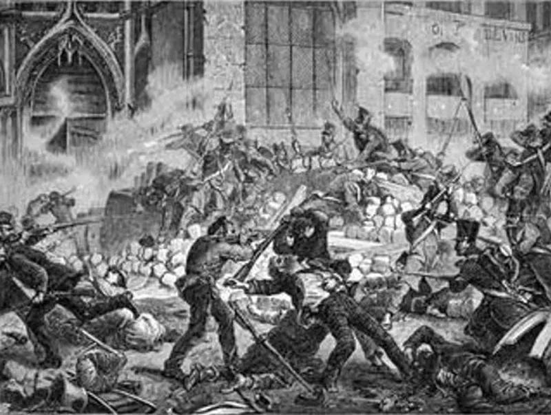 Barricade de la rue Saint-Merri, juin 1832