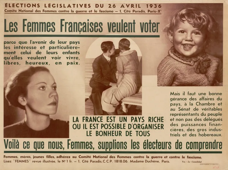 La Chambre vote à l'unanimité le droit de vote des femmes ; le Sénat refuse d'inscrire le texte à son ordre du jour