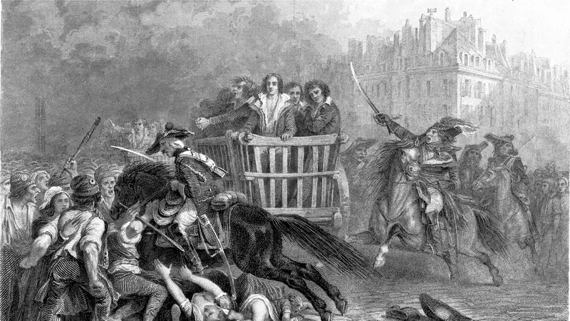 Arrestation de Chénier, alors caché à Versailles, lors d'une visite chez Pastoret