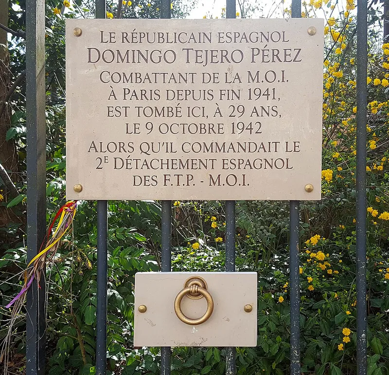 Domingo Tejero, guérillero espagnol de la Résistance parisienne, est abattu en tentant d'échapper à la police