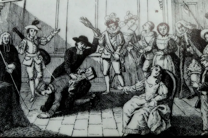 Beaumarchais est enfermé quelques jours à St Lazare, afin de l'humilier, par rancune de Louis XVI à propos du Mariage de Figaro