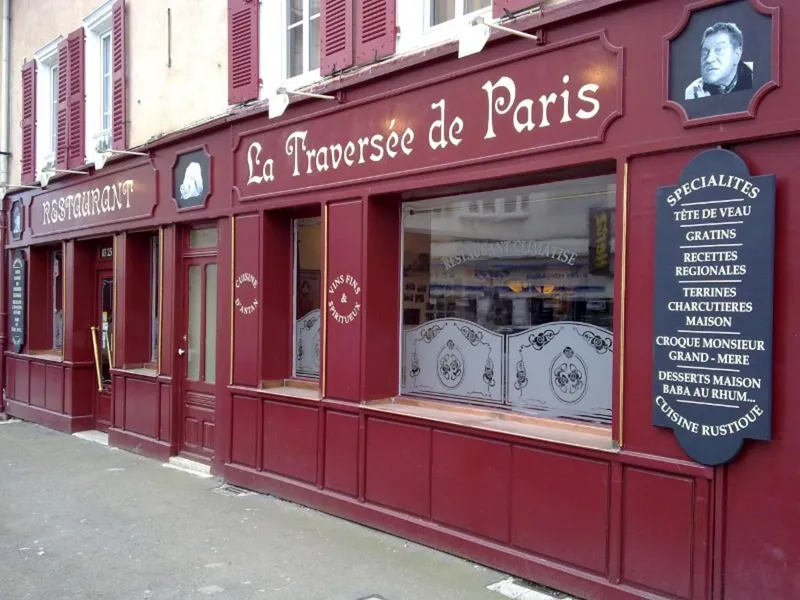 Scène Traversée de Paris, La (1956) - Devanture du Restaurant homonyme rue Poliveau 45