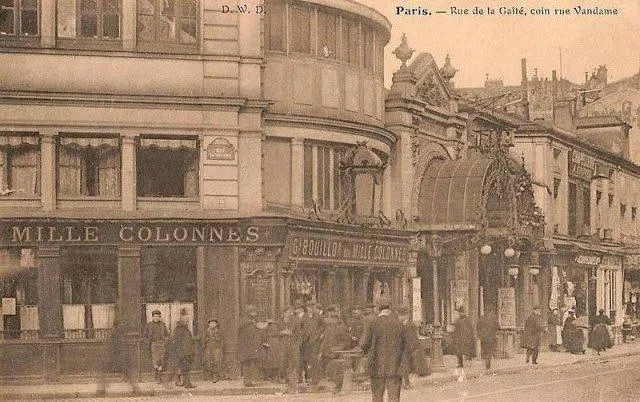 Le restaurant Mille-Colonnes autour de 1900