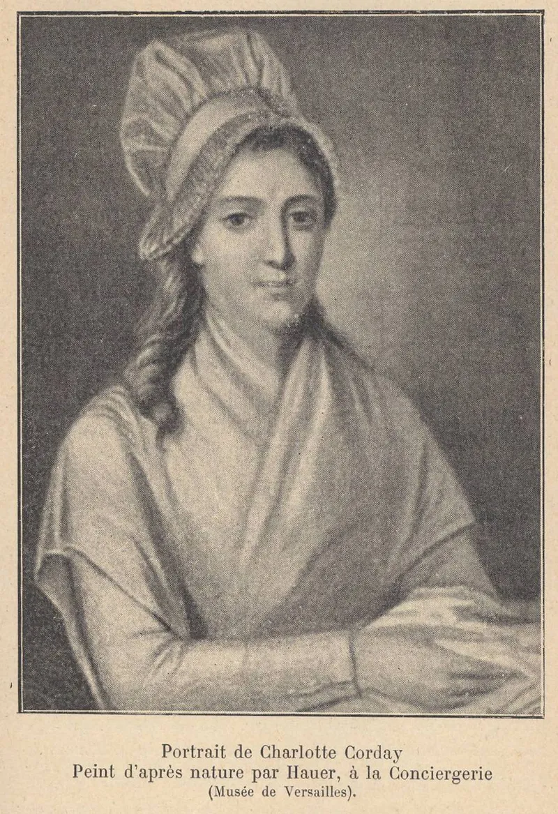 Chez le coutelier Badin, Charlotte Corday achète son couteau pour Marat