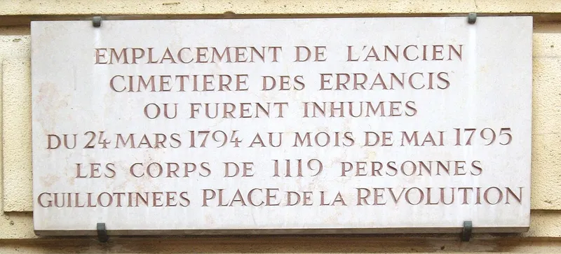 Charnier des exécutions de la Concorde ; 1119 personnes