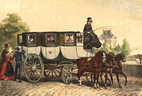 Création de la 1ère ligne d'omnibus à chevaux à Paris