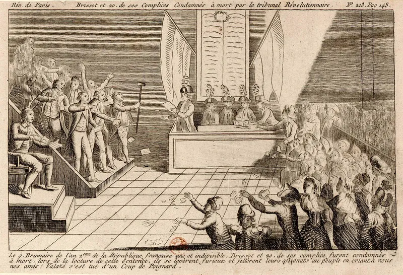 Au Palais de Justice, le Tribunal criminel extraordinaire, ancêtre du Tribunal révolutionnaire, ouvre ses portes