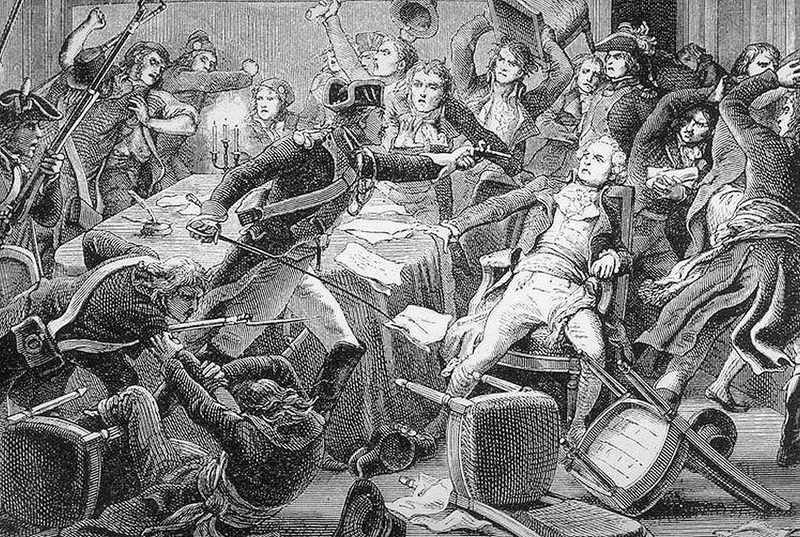 L’arrestation de Robespierre le 9 thermidor, à l’Hôtel de Ville