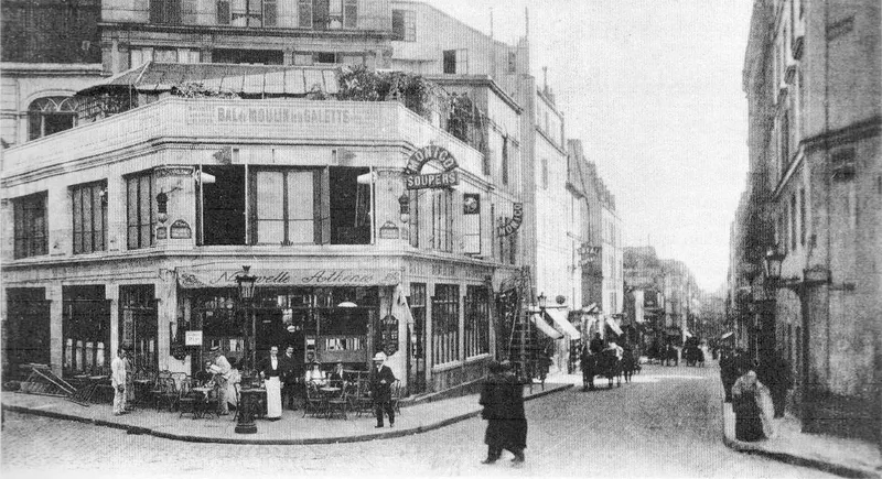 Le café de la Nouvelle Athènes, place Pigalle, où Degas peignit L’Absinthe