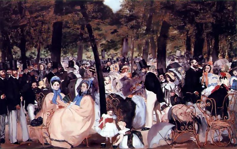La Musique aux Tuileries, par Manet