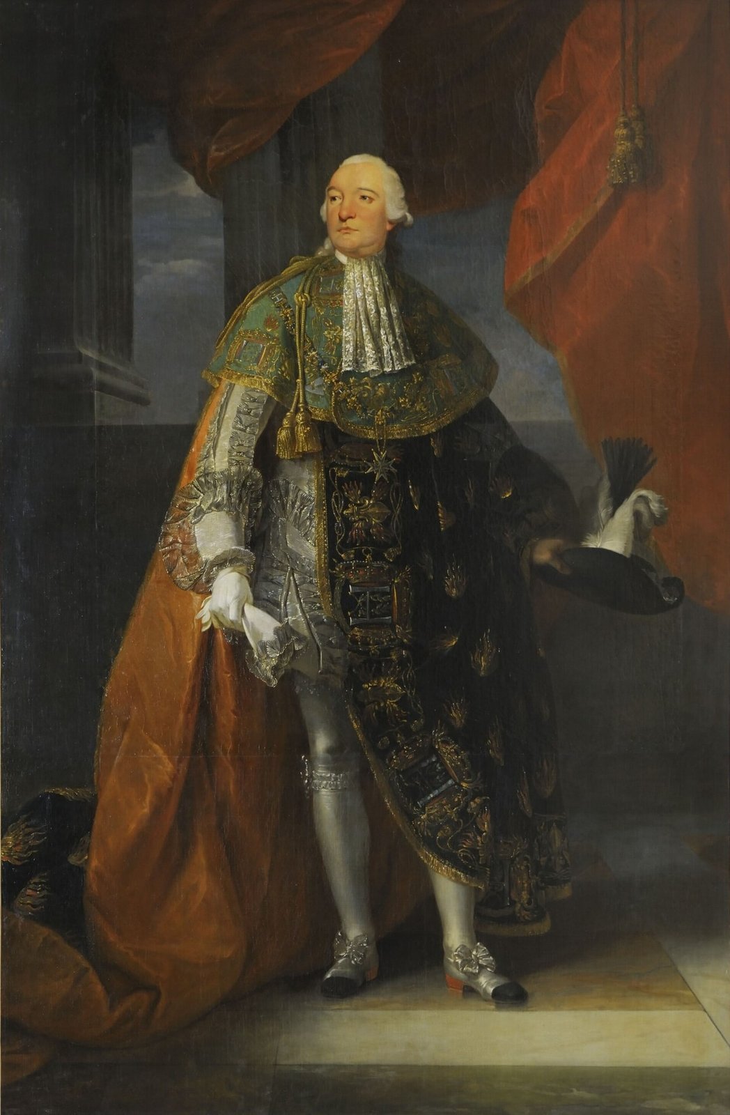 Le duc d’Orléans en habit de l’ordre du Saint-Esprit, par Antoine-François Callet — domaine public — Wikimedia Commons Peinture : le duc d’Orléans en pied, poudré, en grand manteau de l’ordre du Saint-Esprit brodé d’or, devant un rideau rouge