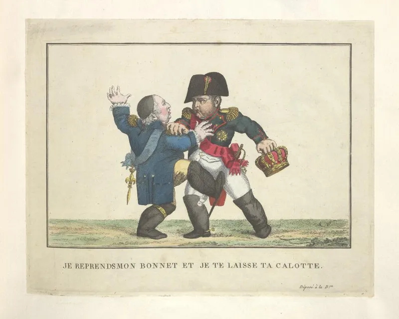 Fuite de Louis XVIII et accueil triomphal de Napoléon retour de l'île d'Elbe le même jour