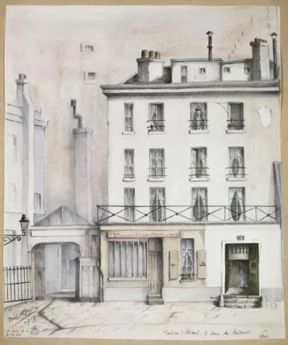 Imprimerie du Père Duchesne en 1793, où est arrêté Hébert ; il sera guillotiné le 24 mars 1794