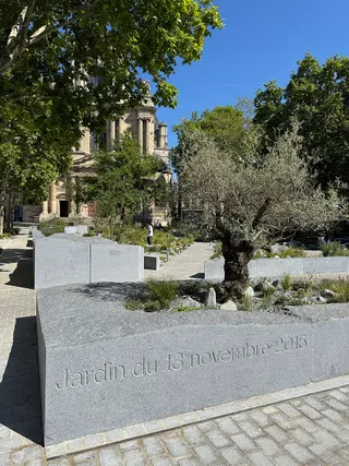 Inauguration du jardin mémoriel des attentats du 13 novembre
