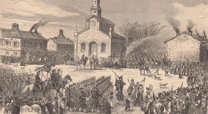 Incarcération d'Eugène Varlin en représailles de la grève du Creusot menée par l'A.I.T.