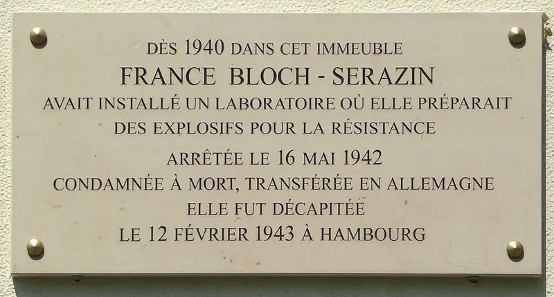 Plaque France Bloch-Sérazin