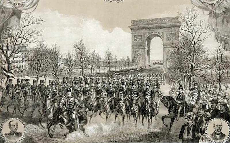 Les prussiens font leur entrée dans Paris