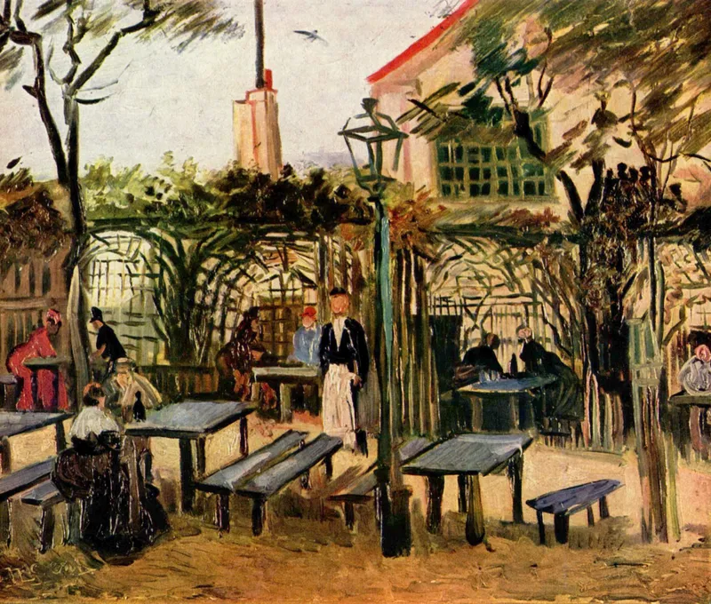 La Guinguette, peinte par Van Gogh au Moulin de la Galette, 77 rue Lepic