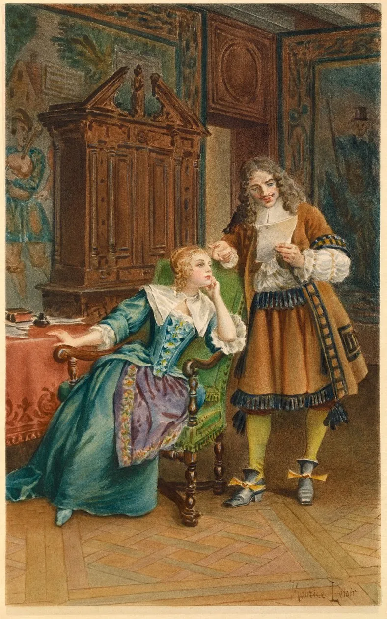 Mariage de Molière avec Armande Béjart, de 20 ans sa cadette, alors qu'il avait été l'amant de sa sœur Madeleine, ou de sa mère, saura-t-on jamais