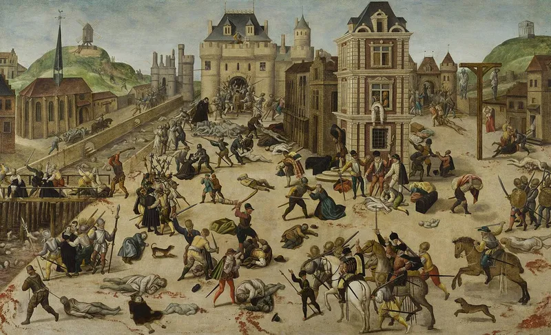 Sur le parvis de Notre-Dame, Henri de Navarre épouse Marguerite de Valois six jours avant la Saint-Barthélemy