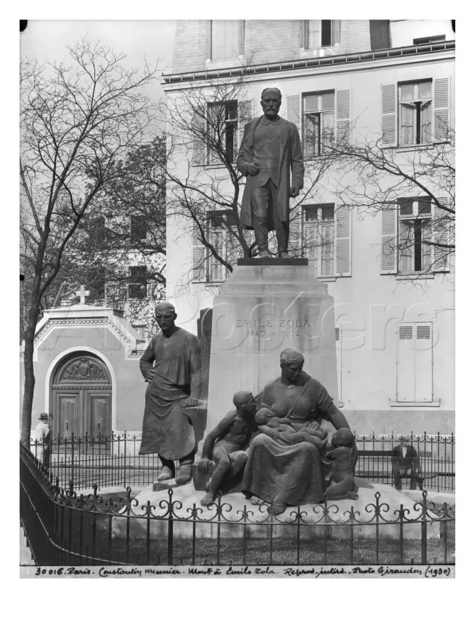 Le monument à Émile Zola détruit par les nazis, 134 avenue Émile-Zola