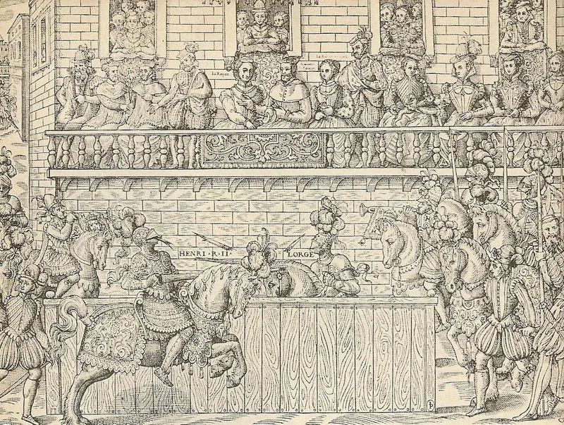 La mort d’Henri II lors d’un tournoi, rue Saint-Antoine
