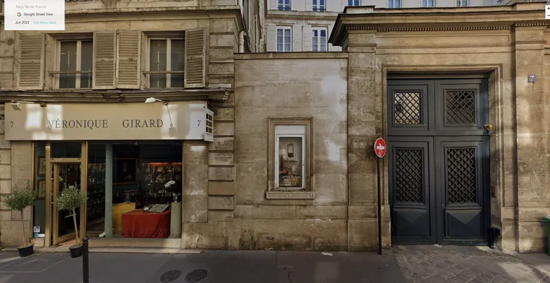 La masion natale de Moreau, 7 rue des Saint Pères, Google maps