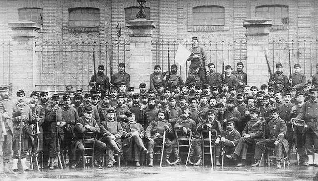 Poste du 185ème bataillon de la Garde nationale réquisitionné par Duval