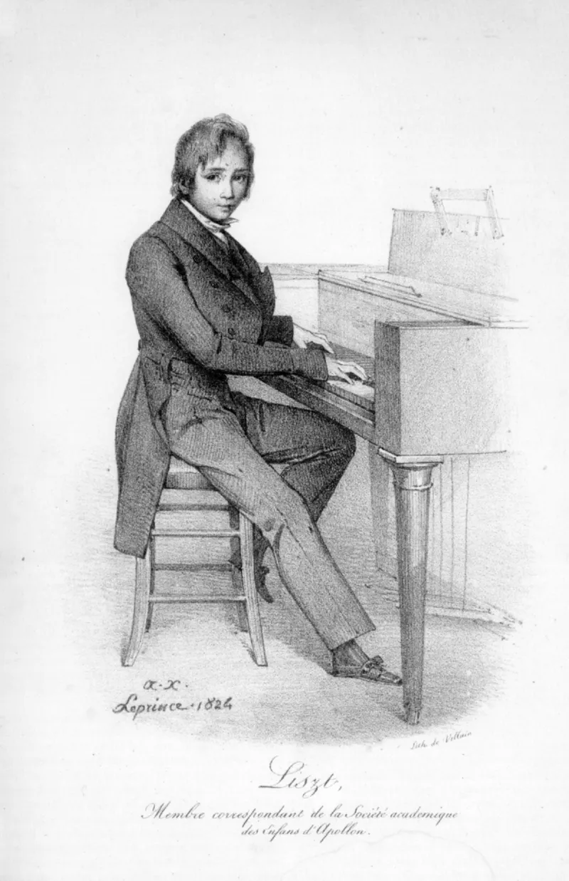 Premier concert à Paris de Franz Liszt à 12 ans