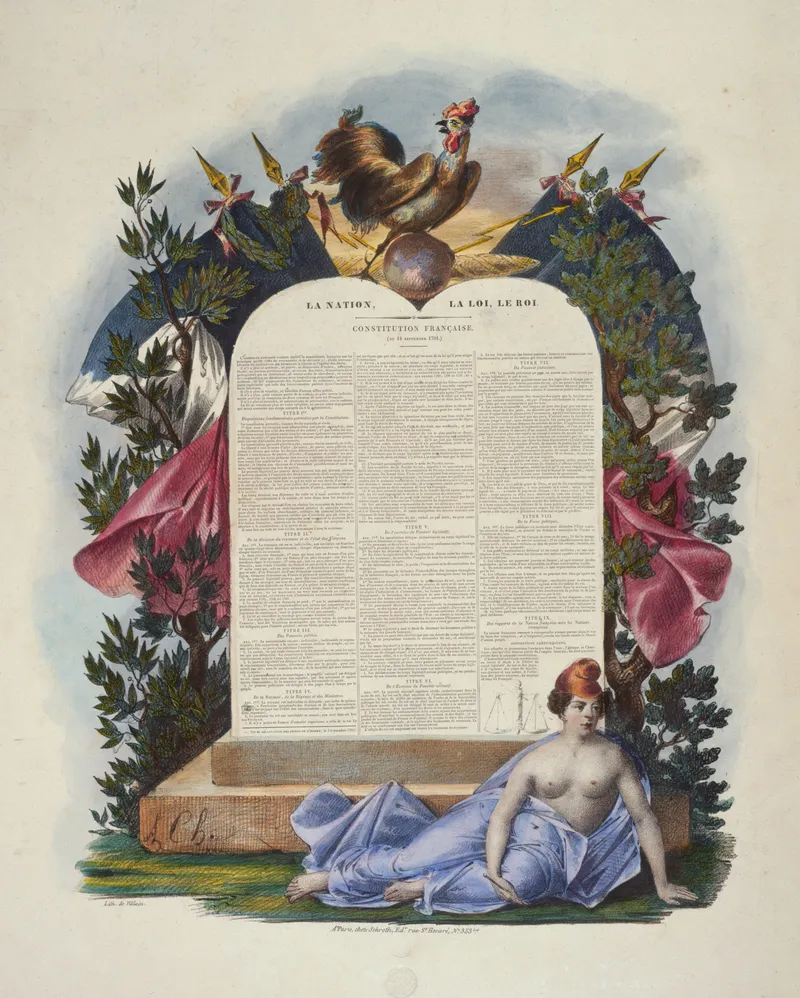 Proclamation de la Constitution sur la place du marché des Innocents