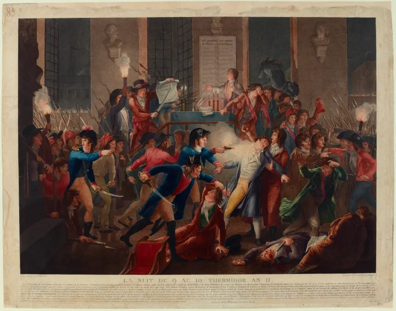 La grande charrette : soixante-dix membres des sections guillotinés place de la Révolution le 11 thermidor