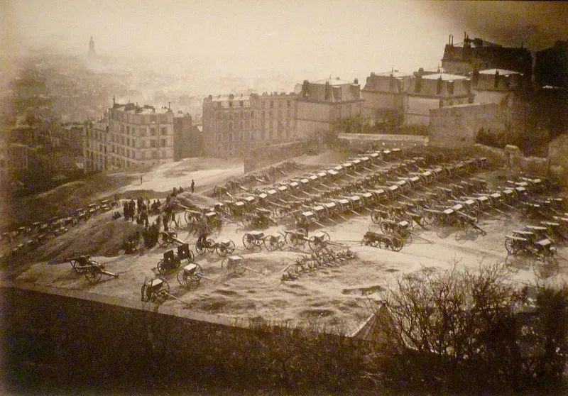 Tentative de prise des 171 pièces d'artillerie de Montmartre avec 250 soldats du 88ème bataillon de ligne commandés par le général Lecomte