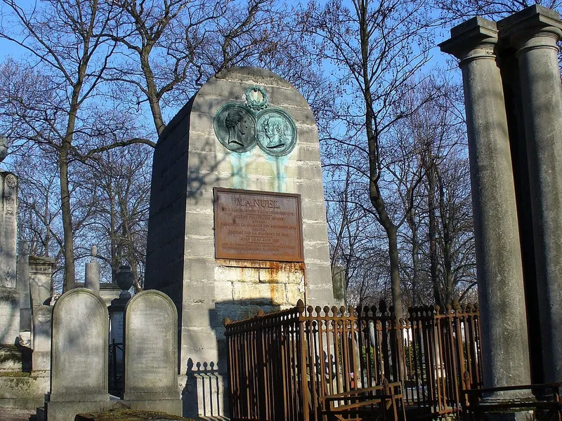 Photographie : la tombe commune de Jacques-Antoine Manuel et de Béranger