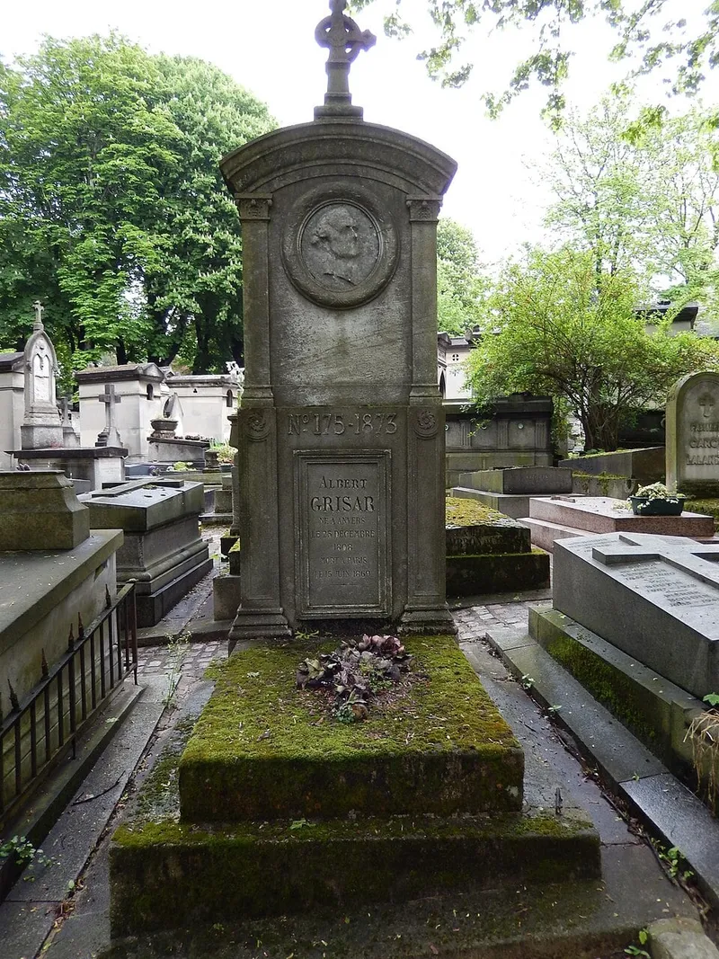 Photographie : la tombe d'Albert Grisar au cimetière du Père-Lachaise