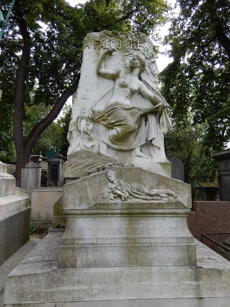 Photographie : la tombe d'Alexandre Falguière au cimetière du Père-Lachaise